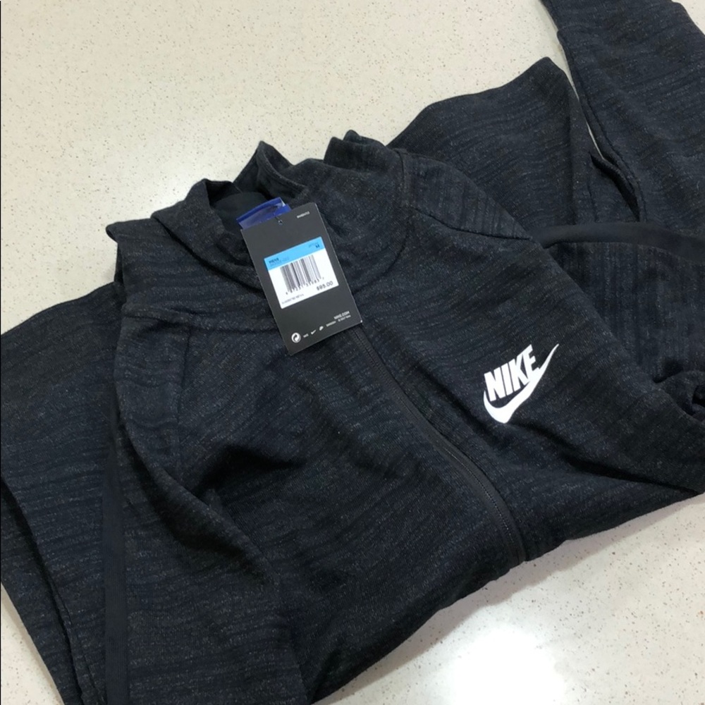 Nike New Black Hoodie Zip Up